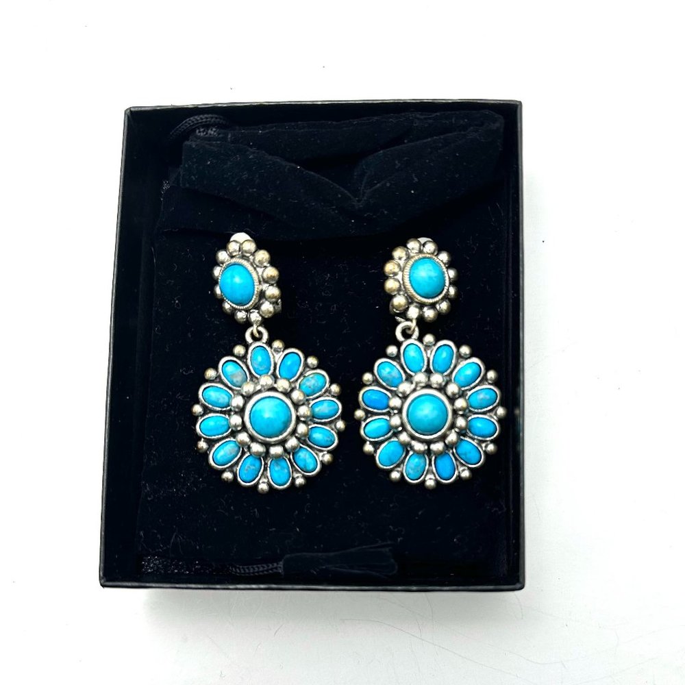 RJ Graziano Turquoise clasp Earrings